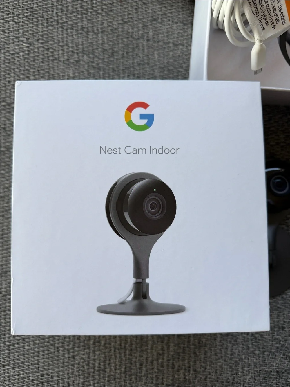 Google Nest Cam Indoor — Black/Gray Smart Home Camera